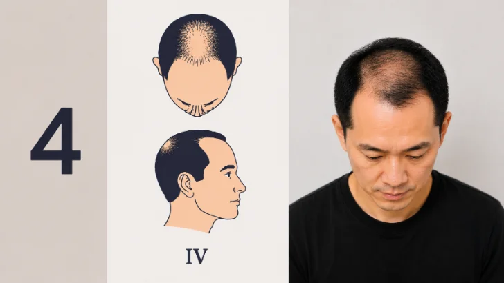 Hamilton–Norwood 第 IV 期示意圖
